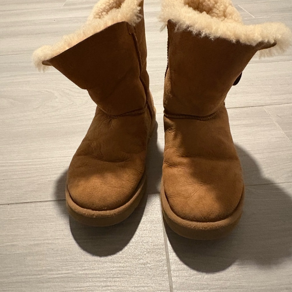 UGG Chestnut Shearling-Lined Winter Boots